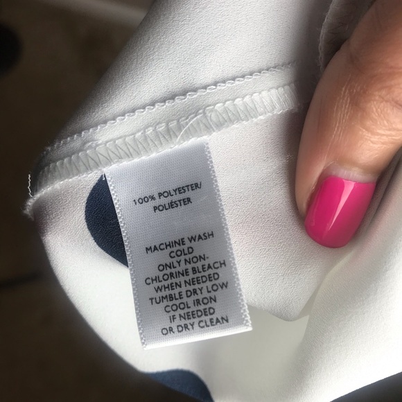 LOFT POLKA DOT SLEEVLESS BLOUSE - Picture 7 of 8